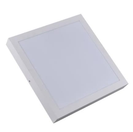 Overflademonteret smalrammepanel Light Square AL+PC